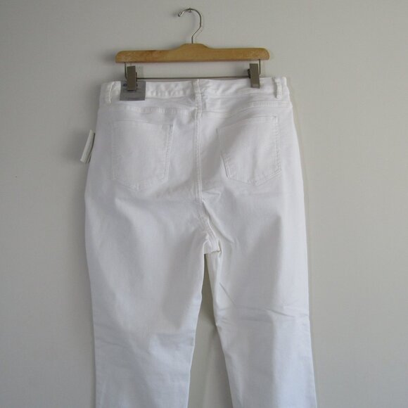 Catherine's Women's Jeans 1X White Skinny Jegging Casual Minimalist Coastal NWT - Picture 6 of 11